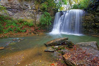 Hayden Run Falls Park in Autumn, Columbus, Ohio