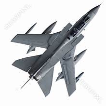 Isolated jet fighter
