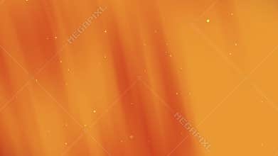 Deep orange background with yellow particles and blurred lines