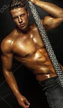 Handsome young man posing.