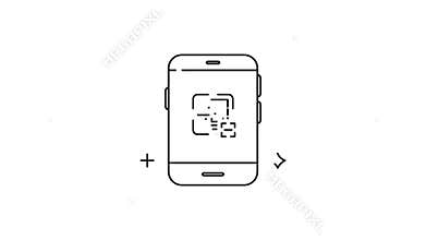 Smartphone with a QR code on display, perfect for contactless payments