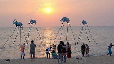 Sunset Phu Quoc beach.