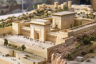 illustration of King Solomon's Temple in Jerusalem