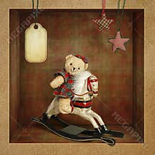 Teddy Bear on the rockin Horse
