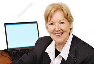 Happy business woman III