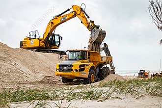 Hallandale Beach, Miami, Florida: Beach Improvements with raising the sand beach level