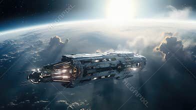 planets space futuristic background