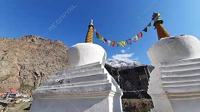 Stupa at jispa, himachal, India
