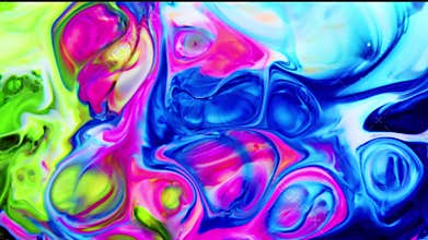 Slow Motion Macro Abstract Pattern Artistic Concept Color Surface Moving Surface Liquid Paint Splashing Art Design Texture