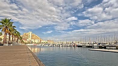 The View Across Marina Alicante in Southeast Spain