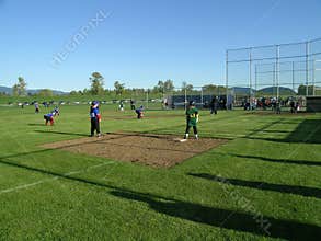 Kids Playing Baseball