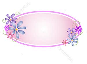 Floral Oval Web Page Logo