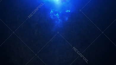 Blue flame. Movement of energy (mysterious background). Artistic background for text. Esoterica.