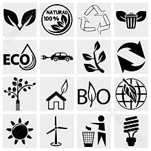 Eco logical Icons set