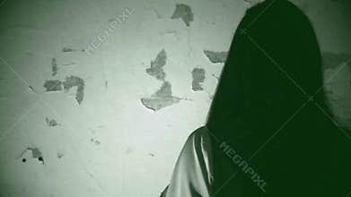 Horror scene of a scary woman