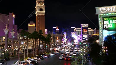 Nighttime Buzz on Las Vegas Strip