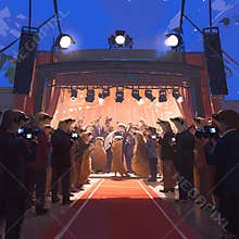 Exciting Movie Premiere, Red Carpet, and Celebrities