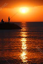 Sunrise fishing