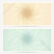 Gift certificate / Voucher template. Guilloche