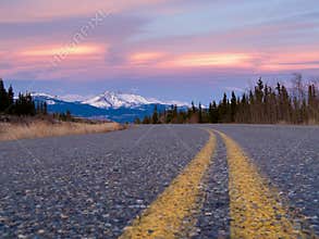 North Klondike Hwy near Whitehorse Yukon Canada