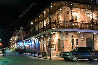 French Quarter at night