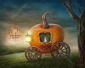 Pumpkin carriage