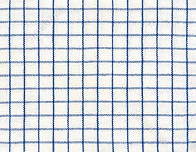 Blue Checkered Cotton Fabric