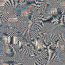 Abstract seamless pattern with a checkered pattern that looks like a painting