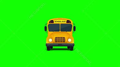Yellow classic school bus, American education, Yellow School Bus, Back to School Concept