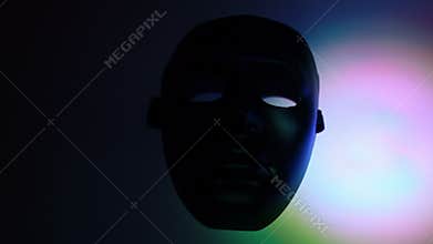 Searchlight moves and illuminates theatrical mack