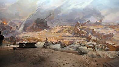 Artistic panorama Defeat of the Fascists Armies at