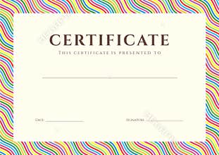 Certificate / Diploma background (template)