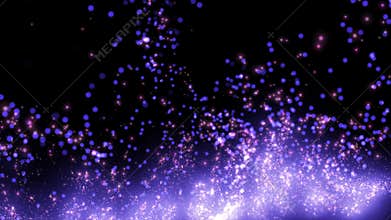 Futuristic storm in a distant galaxy. Dissertation topic. 3D. 4K. Isolated black background.