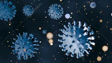3d animation of chikungunya virus or CHIKV