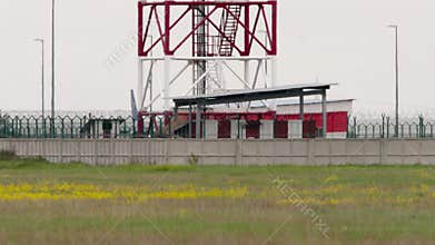 Passenger jet Airbus A321 of Air Astana arriving