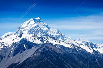 Mountain peak. Mount Cook. New Zealand