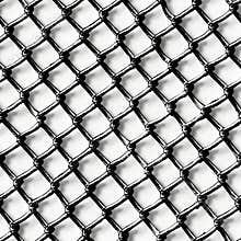 Black chain link fence seamless pattern on white background.