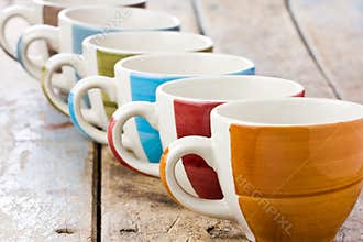 Colored Coffee Cups