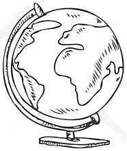 Globe doodle