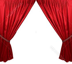 Red theater curtain background