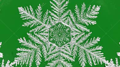 Ice Crystal Formation with ice crystal formation with subtle effect - ad_ready green screen simulated ice crystals style