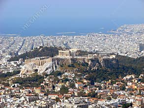 Athens view: the Acropolis