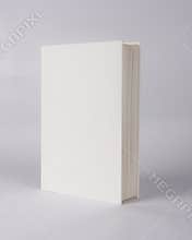 Blank hard cover casebound white book