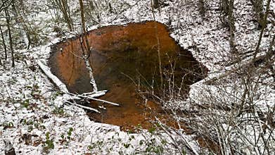 Beavers have built many small lakes in the mountains
