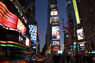 Times Square at night
