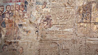 Ancient Wall Paintings Luxor Temple