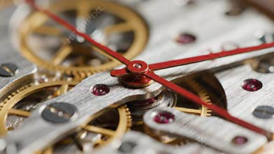 Exposed Gears And Detailed Craftsmanship, Highprecision Watch Movement With Visible Components And Craftsmanship