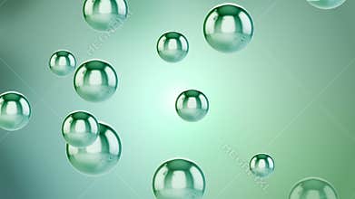 Green bubble balls