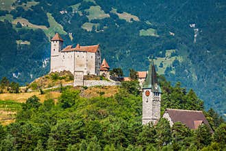 Vaduz castle view, Lichtenstein