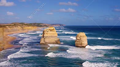 Twelve Apostles view in Australia